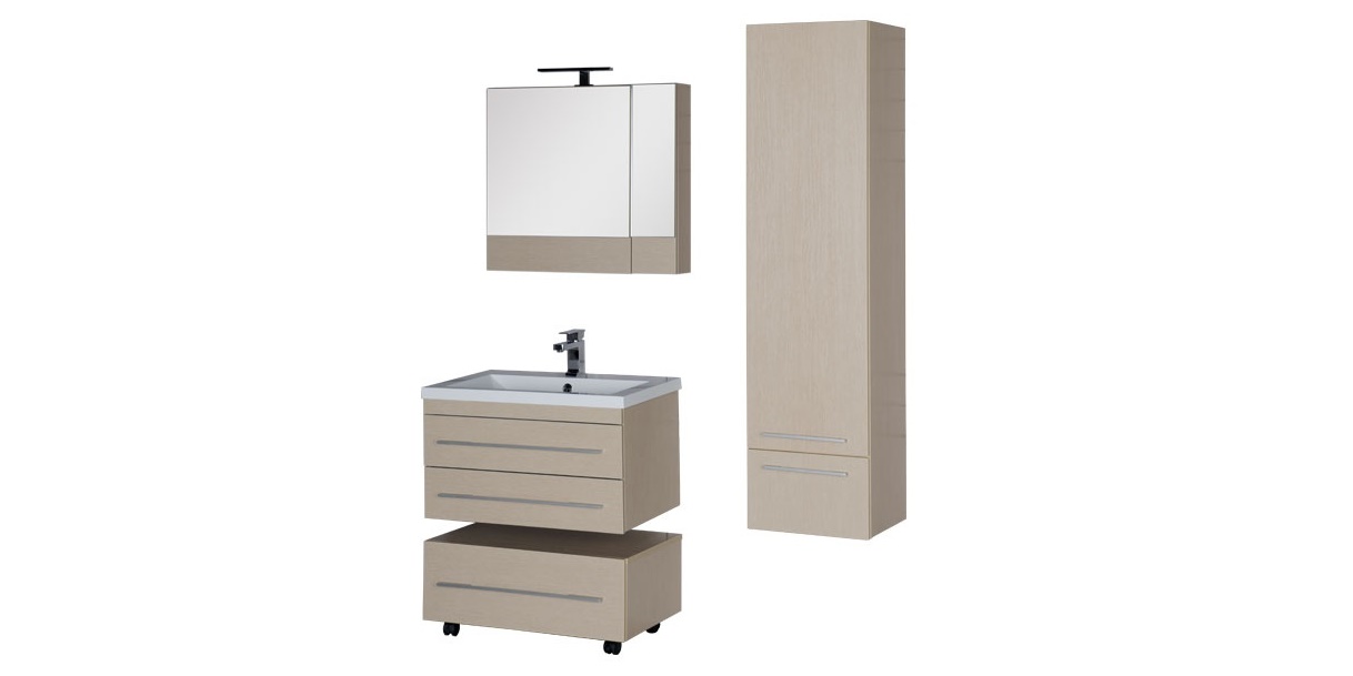 Комплект мебели Aquanet Нота 75 светлый дуб (камерино) 00161085 - Вид №1