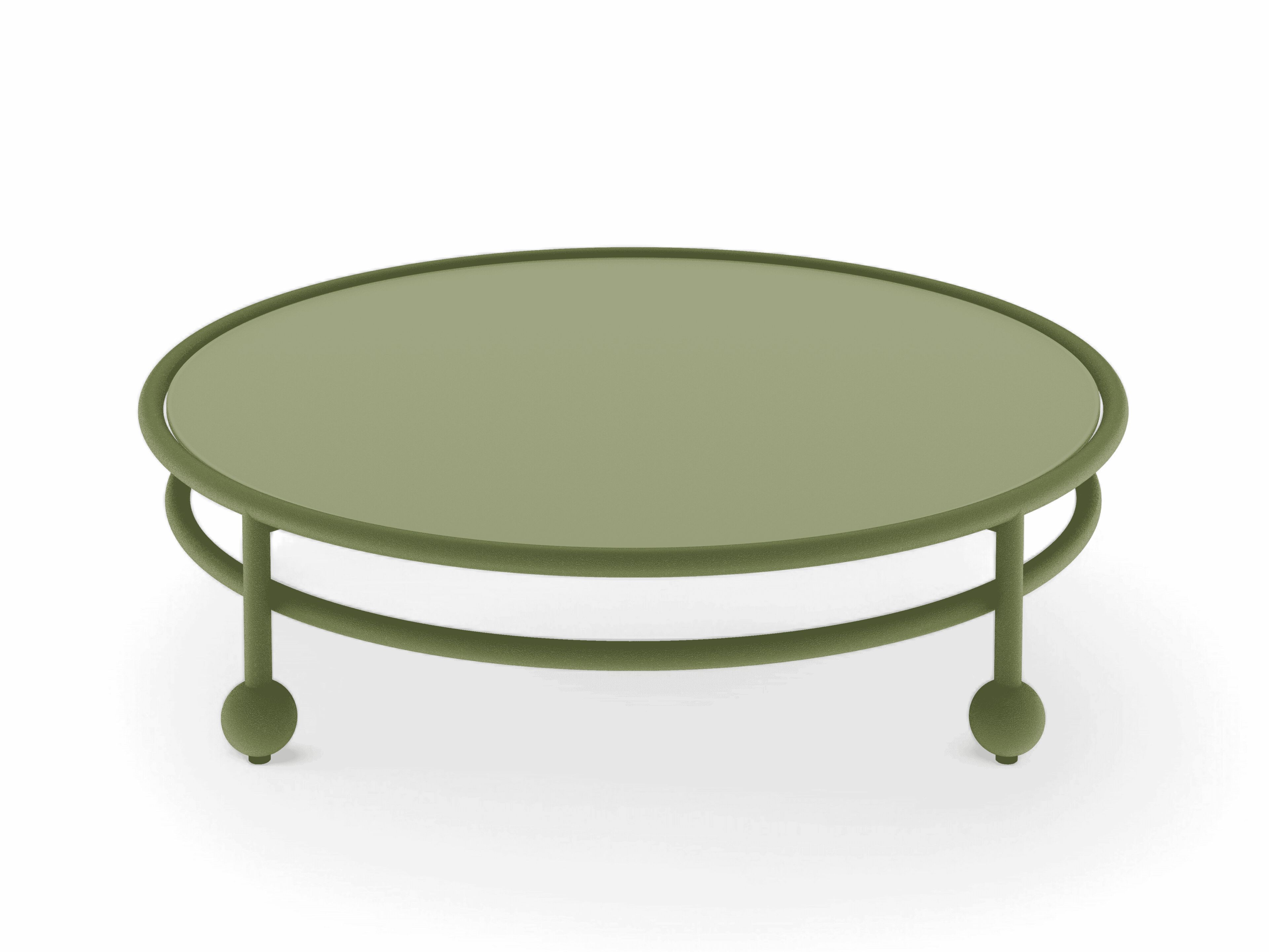 Алюминиевый круглый садовый столик FJAKA медленный ARCH-00149319 - Вид №1