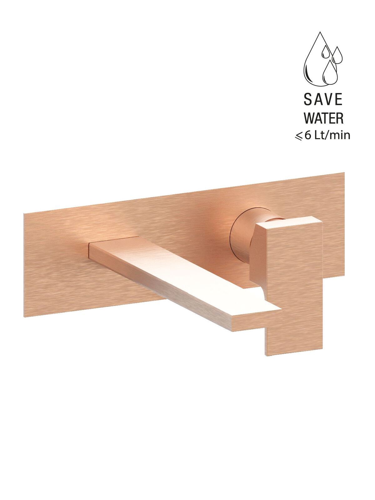 Настенный смеситель для раковины с пластиной без слива Rubinetterie Frattini Vita Due ARCH-00054452 - Вид №51