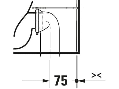 Керамический туалет без пола Duravit Qatego ARCH-00099309 - Вид №8