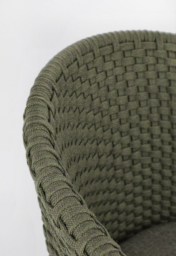 Высокий веревочный садовый стул с подставкой для ног BIZZOTTO Coachella ARCH-00132618 - Вид №22