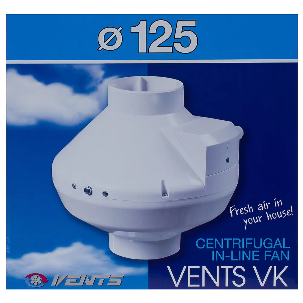 Вентилятор осевой вытяжной Вентс D125 мм 41 дБ 355 м³/ч цвет белый STLM-2087798 - Вид №3