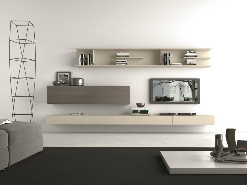 Presotto Модульная стеновая система, крепящаяся к стене с подставкой под телевизор I-modulart sun-id-1463600 - Вид №1