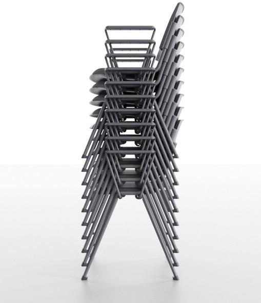 IBEBI Стул штабелируемый с подлокотниками для залов ожидания sun-id-1415195 - Вид №4