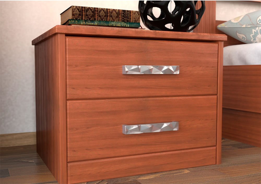 Тумбочка прикроватная белая с 2 ящиками "Парма" DREAMLINE ПАРМА 173438 Белый - Вид №3