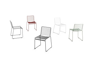 Штабелируемый стальной стул с порошковым покрытием