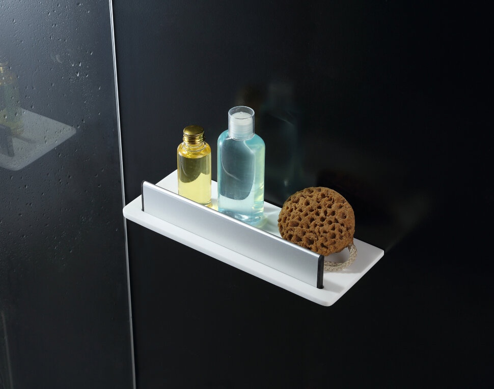 73351-WH Душевая полка подвесная со скребком съемным цвет белый LANGBERGER Accessories - Вид №2