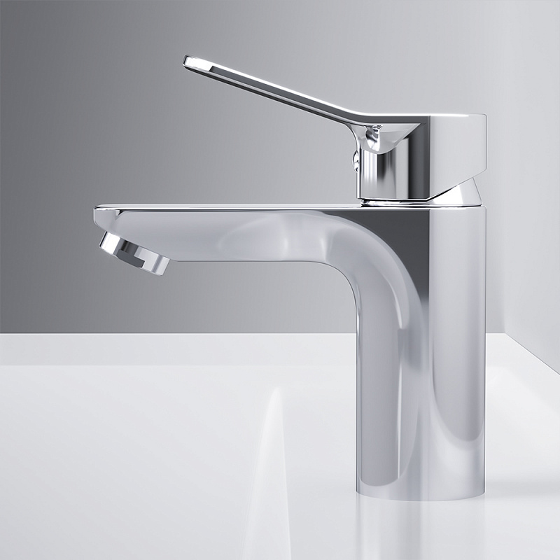 F85A82100 смеситель для умывальника с д/к излив 100 мм хром шт AM.PM X-Joy  - Вид №2