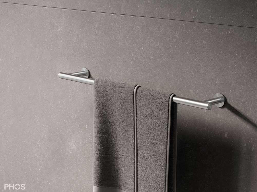 HS18-600T Полотенцесушитель серии Т, прикручиваемый к стене, ширина 60 см. PHOS  - Вид №1