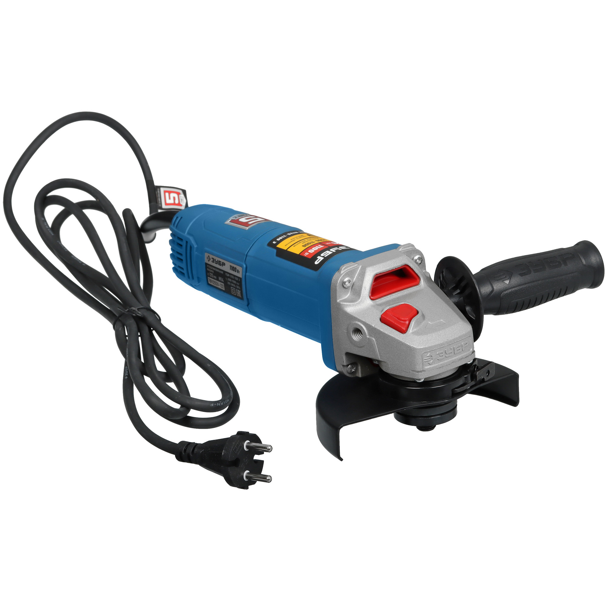 Углошлифовальная машина (УШМ) Зубр УШМ-П125-1100 Э 5451702 STDN-0149417 - Вид №5