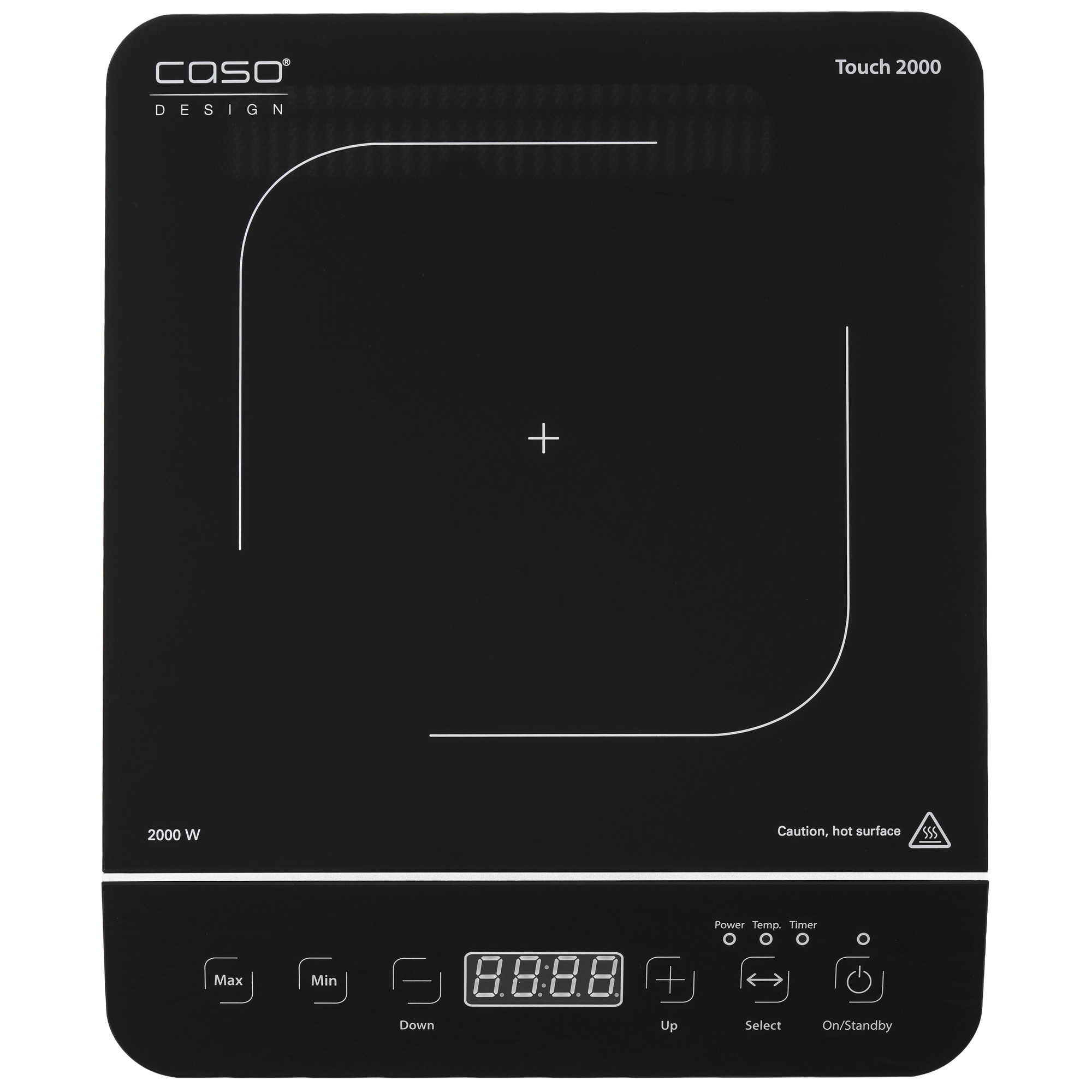 9912261 Плита компактная электрическая CASO Touch 2000 черный STDN-0078651