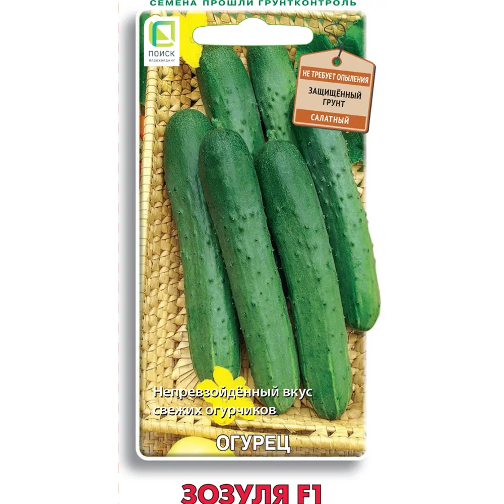 Семена огурцов ПОИСК Зозуля F1 - ранний урожай для теплиц 86217807 STLM-0066855