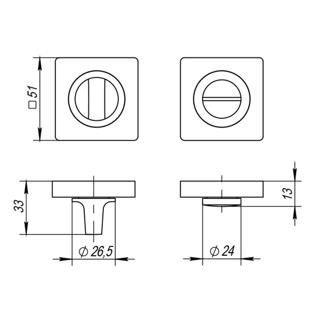 Накладка фиксатор Punto BK6 ZQ BL-24 цвет черный STLM-2113513 - Вид №4