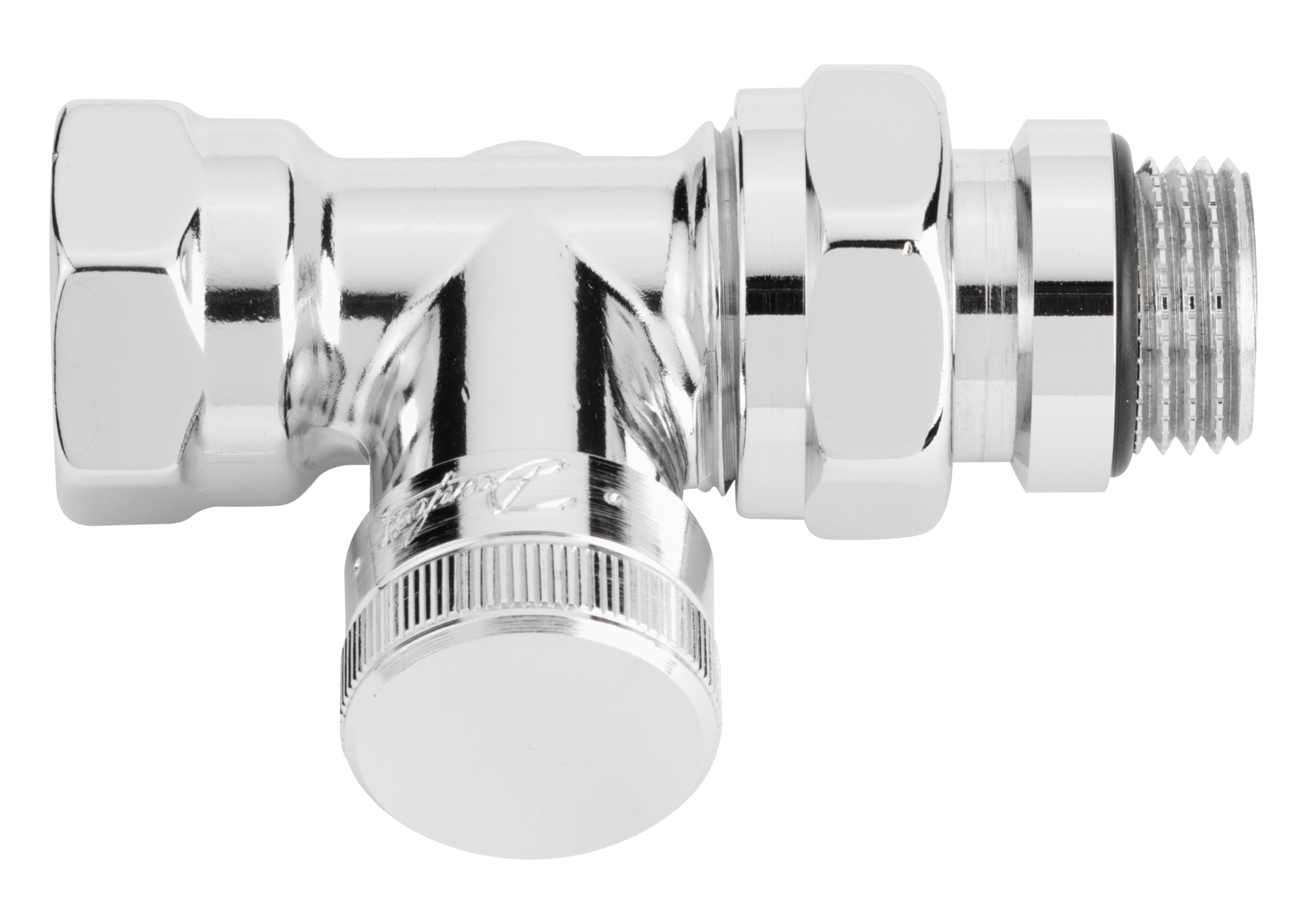 Danfoss Клапан RLV для бокового присоединения к радиатору Клапан запорный угл. никелир. RLV Ду 15 003L0143  - Вид №16