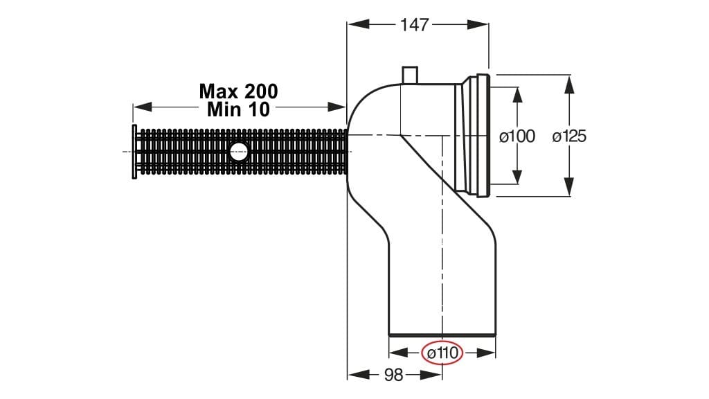 Полипропиленовый дренажный трубопровод Bonomini Лебедь ARCH-00153295 - Вид №5