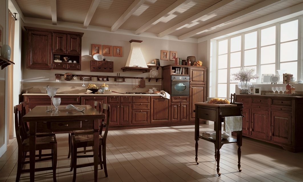 205 Tifernoit Кухня с восковым лаком "Светлый орех" Cucina - Вид №2