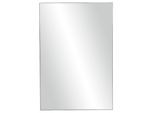 Прямоугольное металлическое настенное зеркало с рамкой