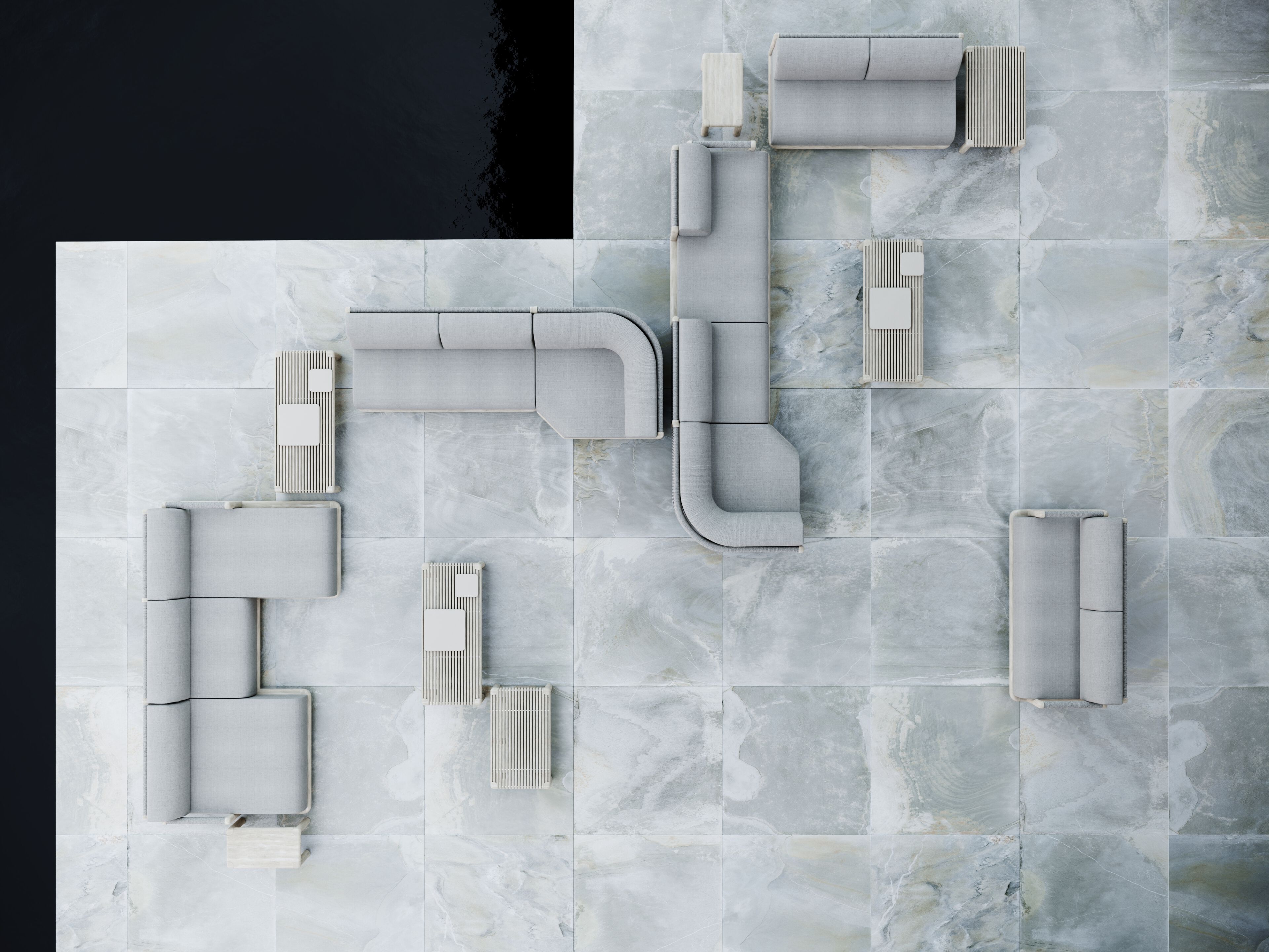 2-местный тканевый садовый диван SNOC Caleo ARCH-00120859 - Вид №3