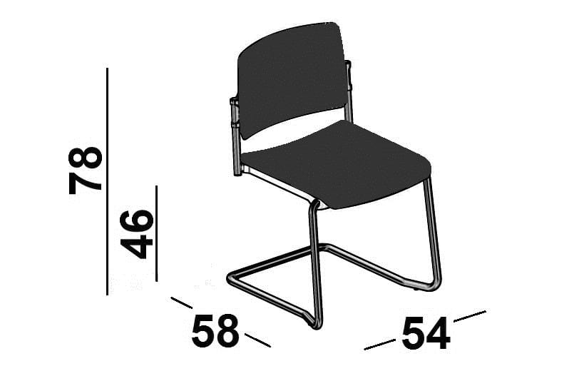 Мягкий консольный стул Luxy Essential ARCH-00043756 - Вид №4