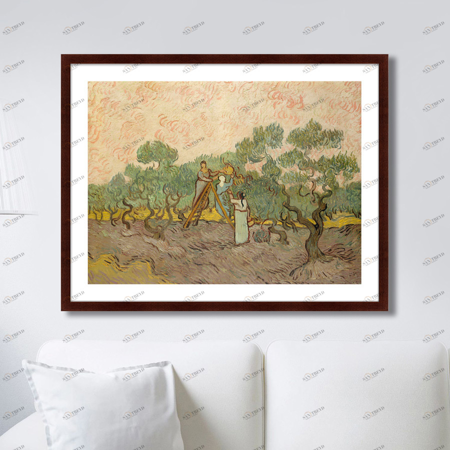 Картина: Olive Picking, 1889г. КАРТИНЫ В КВАРТИРУ  264170 Разноцветный 