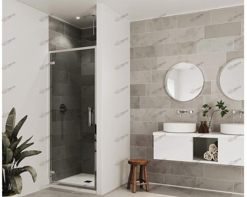 Flair Showers Распашная стеклянная дверь для душа Eto Etohd90sc