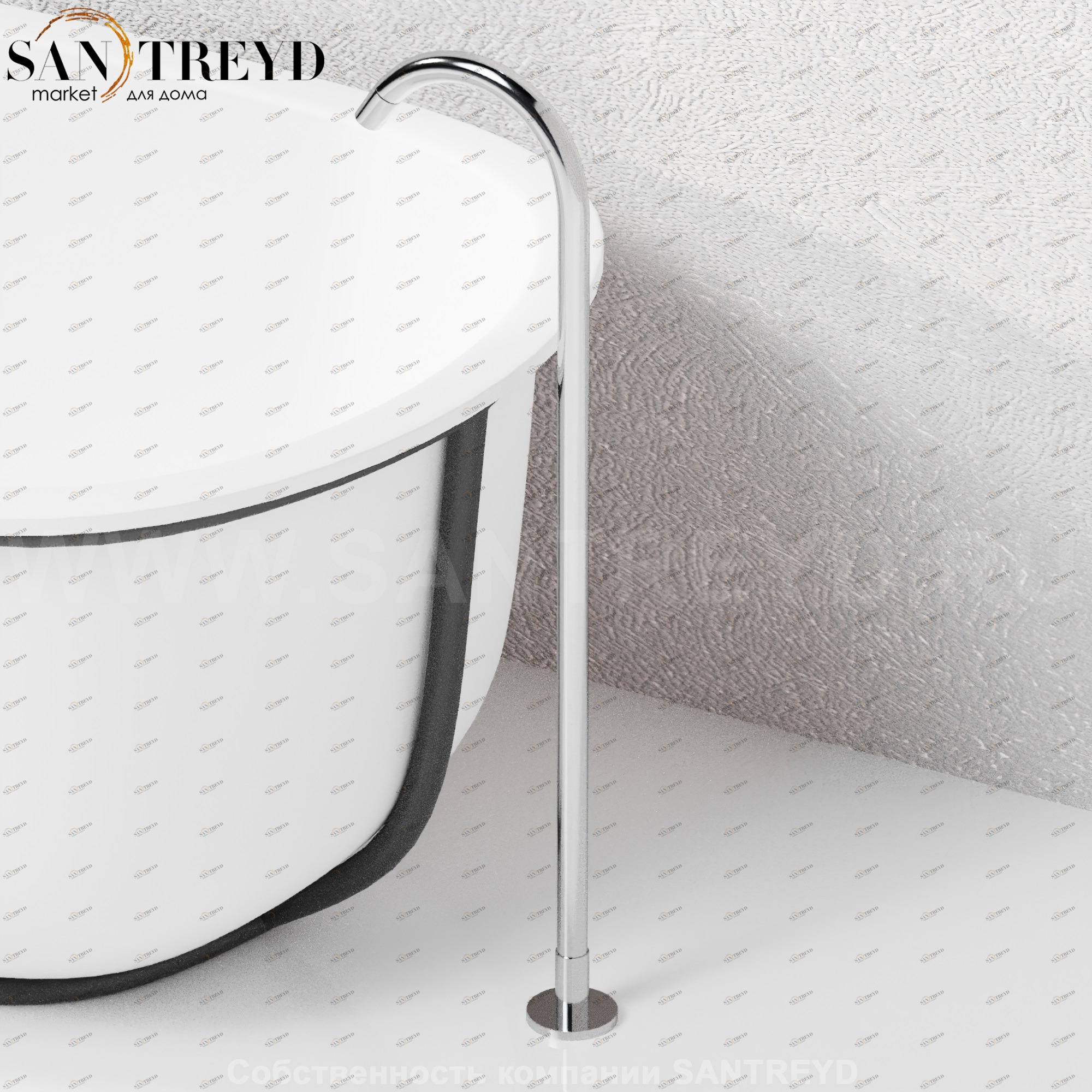 Смеситель ARUB1400000S FEZ 2 для ванны хромированный Agape