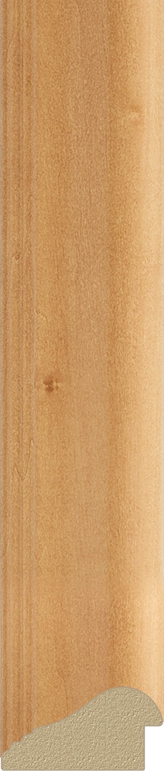 BY 1133 Зеркало с фацетом в багетной раме - сосна 62 mm EVOFORM Exclusive - Вид №2