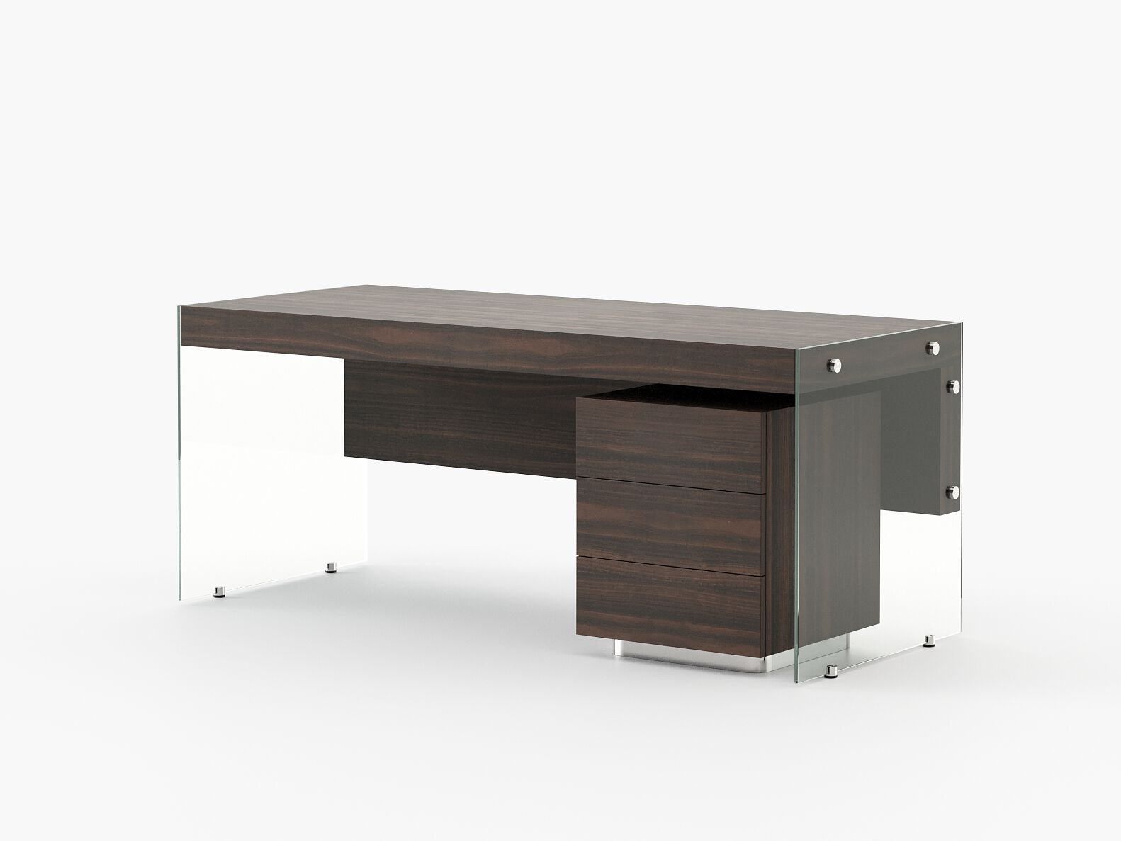 Прямоугольный стол из дерева и стекла Laskasas Essence ARCH-00144173 - Вид №6