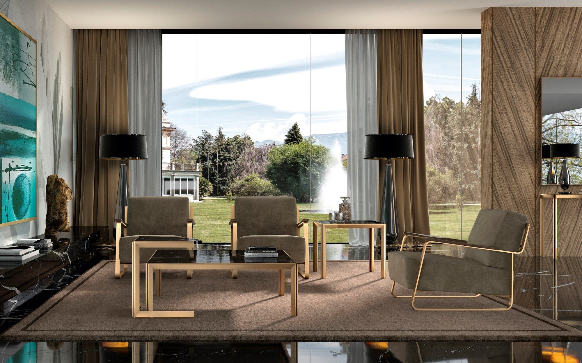 Тканевое кресло с подлокотниками F.lli Orsenigo Fujiyama ARCH-00112834 - Вид №3