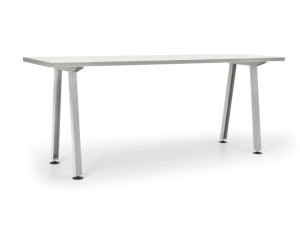 Высокий прямоугольный садовый стол из стекловолокна