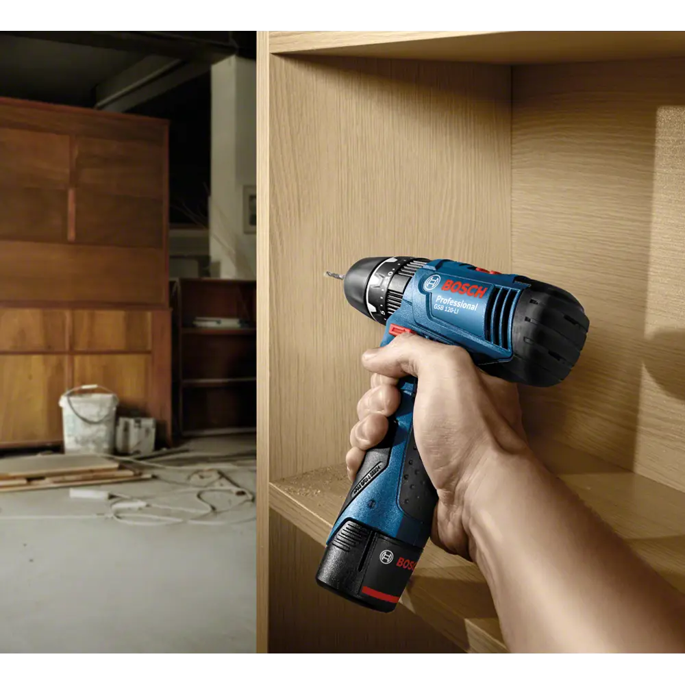 Дрель-шуруповерт аккумуляторная ударная Bosch Professional GSB 120 06019G8100, 12 В Li-ion 2x2 Ач 82449657 STLM-2087275  - Вид №10
