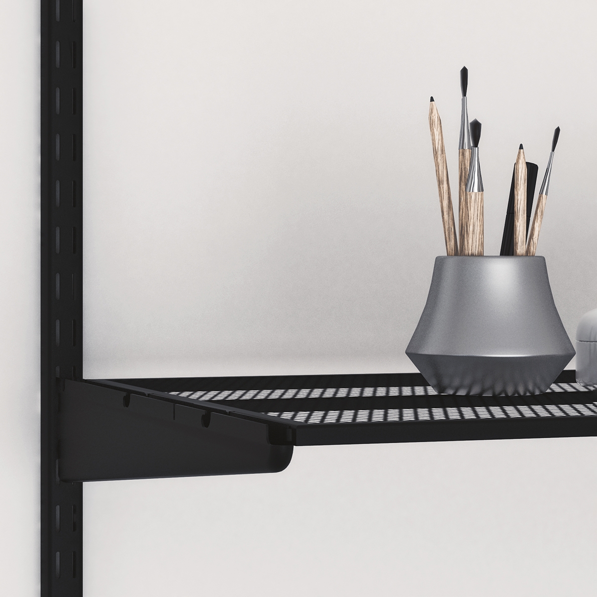 Мелкосетчатая полка , 890x420 мм, черный LJPS0355 Public Steel Россия  - Вид №2