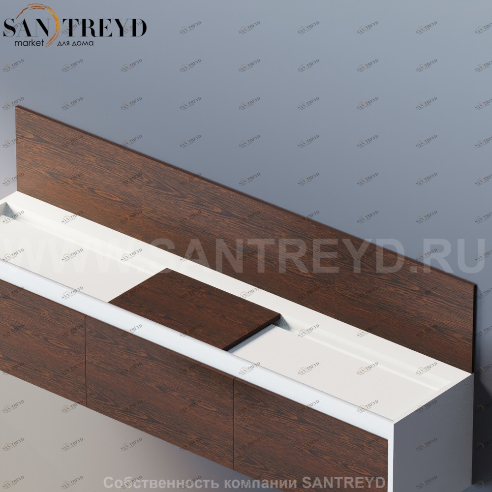 EVOLUZIONE Фронтальная панель FLAT XL под коричневый дуб AFALZ2404U Agape