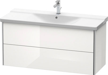 XS418303838 XSquare Тумбочка подвесная Доломитово-серый глянцевый лак Duravit - Вид №2