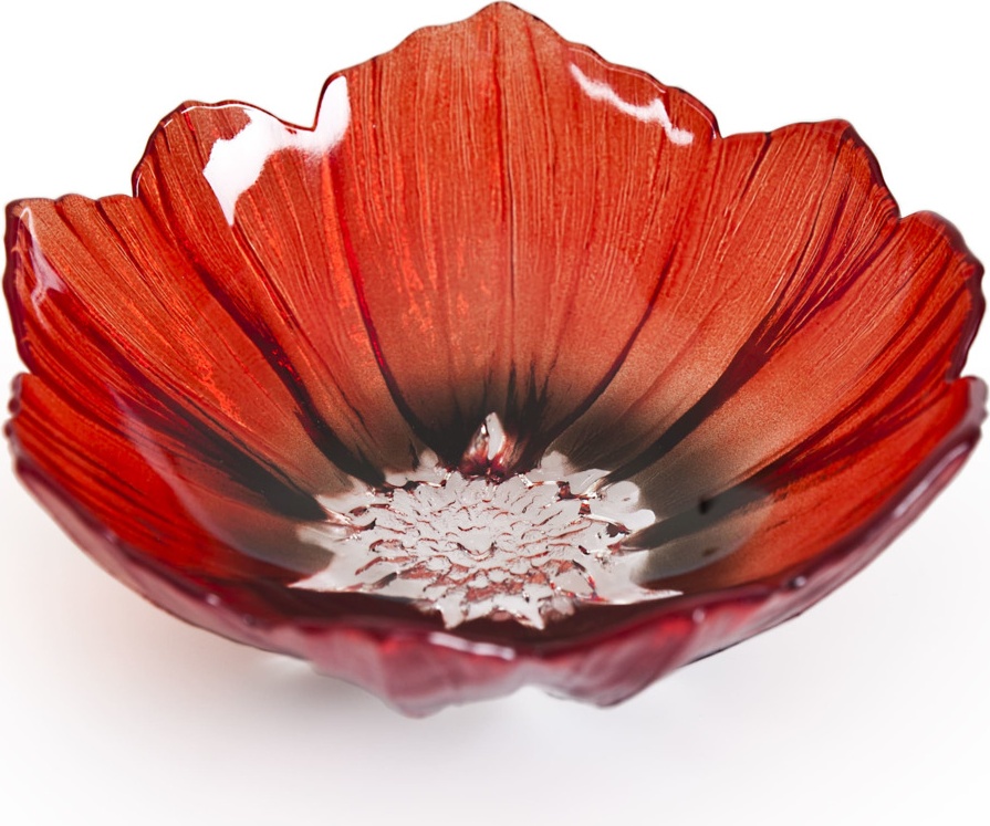 10663752 MALERAS Чаша "Мак", красная/чёрная, 140/50 мм 