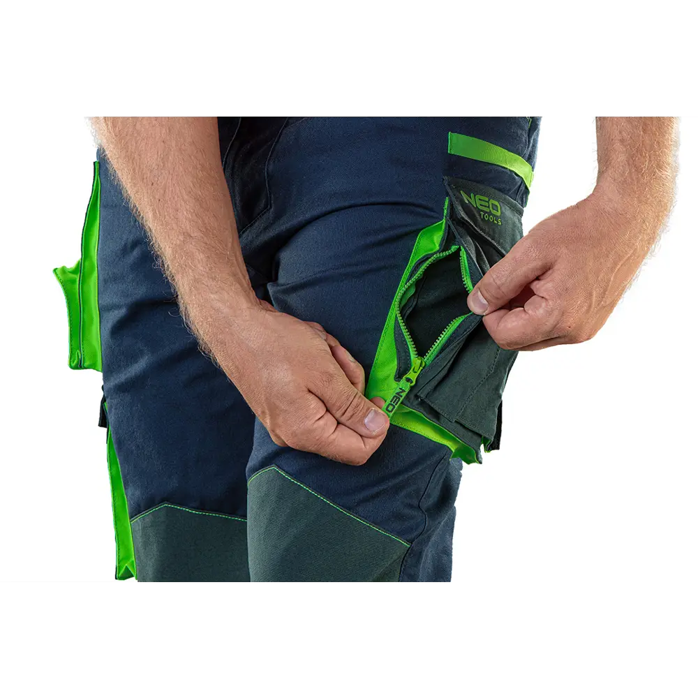 Брюки рабочие Neo Tools Premium темно-синие/зеленые размер XXL рост 187-190 STLM-2045147 - Вид №1