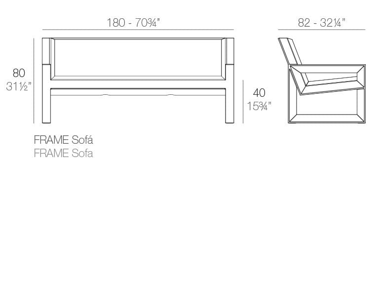 Садовый диван Vondom рамка ARCH-00107785 - Вид №4