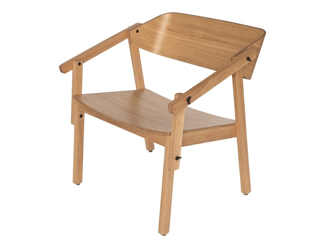 Деревянный стул с подлокотниками Askia Atelier Lounge ARCH-00100506 - Вид №2