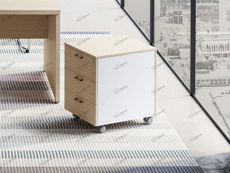 Las Mobili Офисный комод из дерева на колесиках Delta evo sun-id-1461346