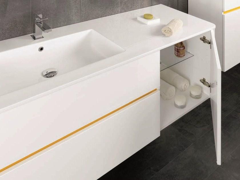 Mobiltesino Тумба под умывальник с дверцами с ящиками Qubo sun-id-1488747 - Вид №1