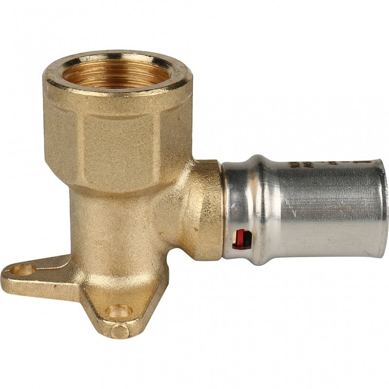 Угол с креплением на стену пресс STOUT 16х1/2" короткий SFP0018001216 - Вид №1