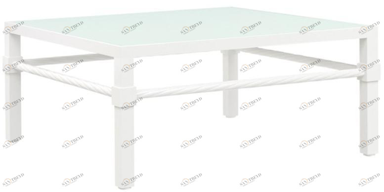 JANUS et Cie Квадратный садовый стол из алюминия и стекла Palmia sun-id-1428894