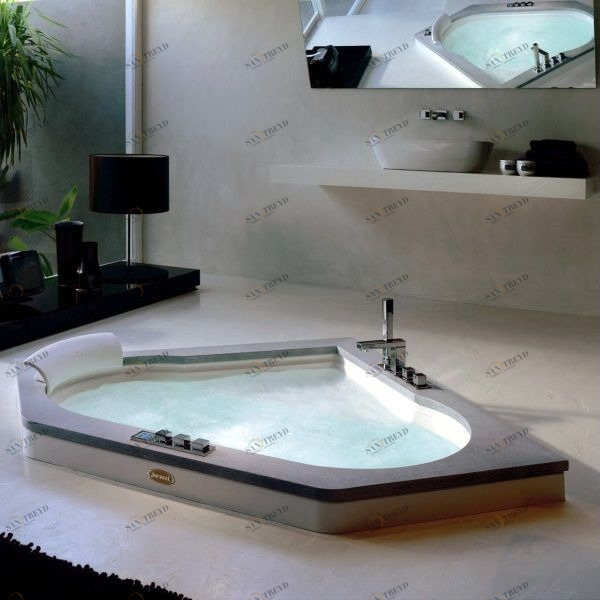 Ванна встроенная с гидромассажем "BASE" Aura Corner 160 9H43-500 Jacuzzi 9H43500
