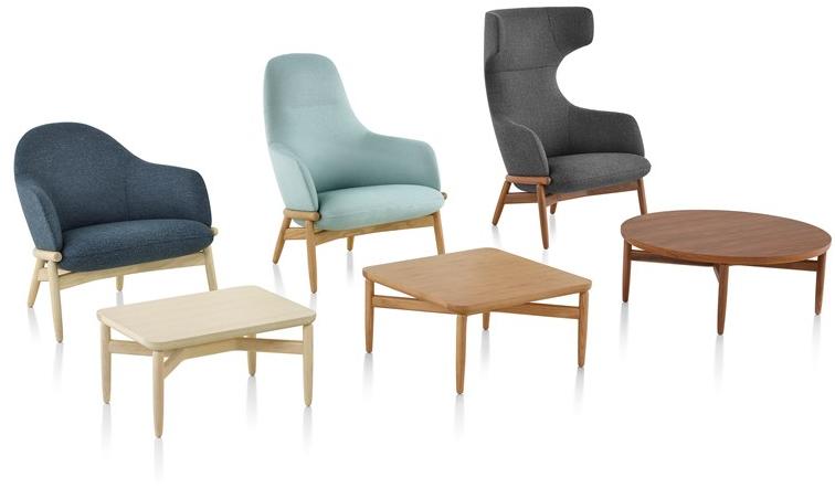 Herman Miller Кресло Bergere из ткани с высокой спинкой Reframe sun-id-1393034 - Вид №7