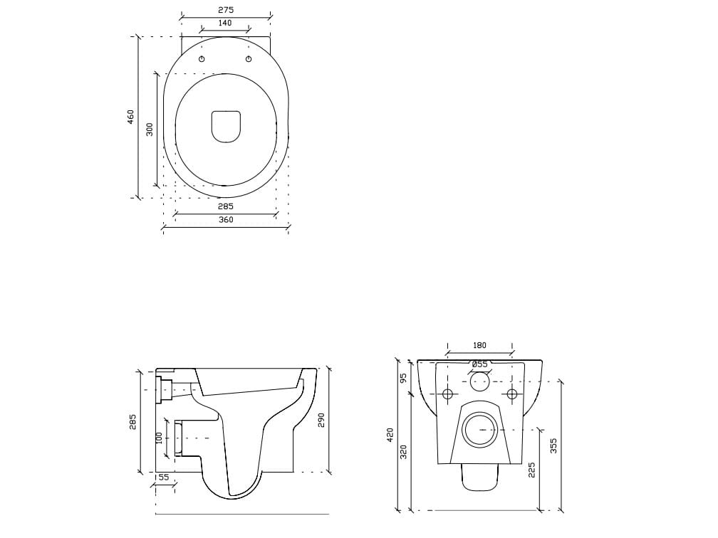 Керамический подвесной туалет Galassia M2 ARCH-00147823 - Вид №2