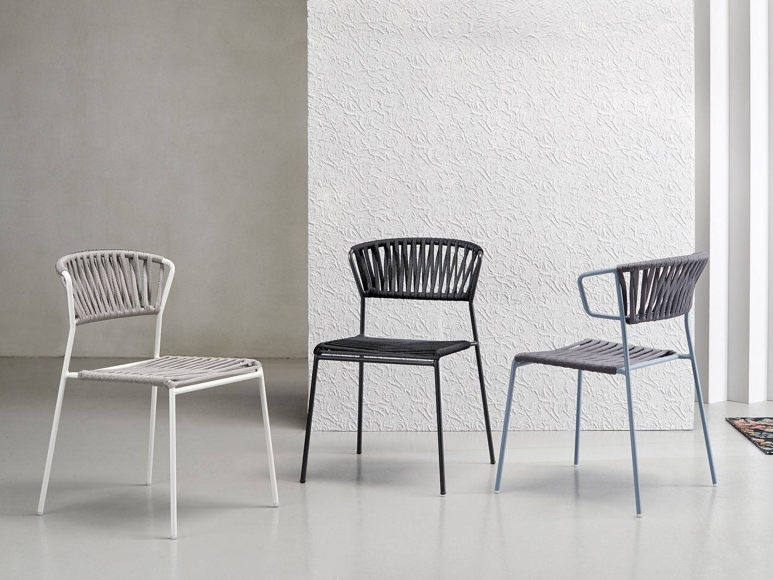 Открытый стальной стул и плетеный морской канат S-CAB Лиза ARCH-00078024 - Вид №6