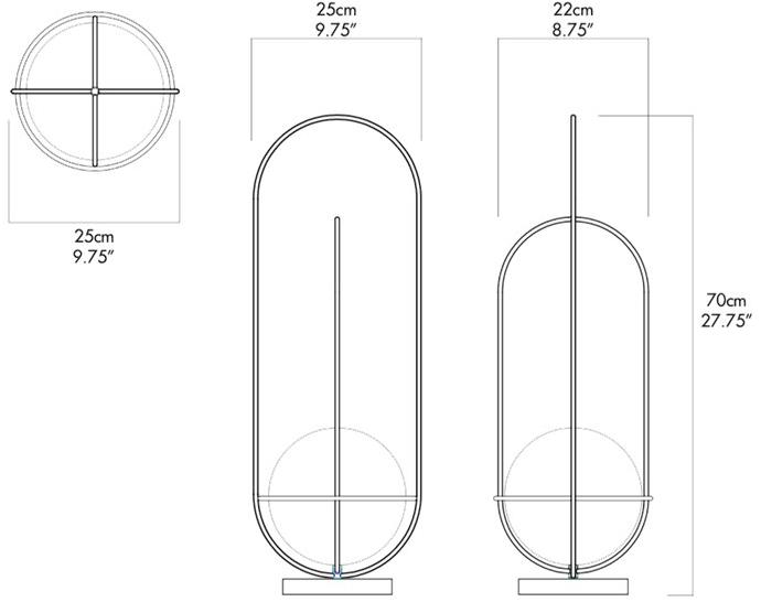 ANDlight Настольная лампа из стали и стекла Orbit sun-id-1464114 - Вид №7