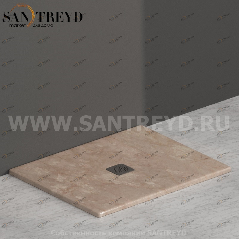 DT100AB Душевой поддон 100x80 керамический Globo Ceramica Globo DOCCIATRE