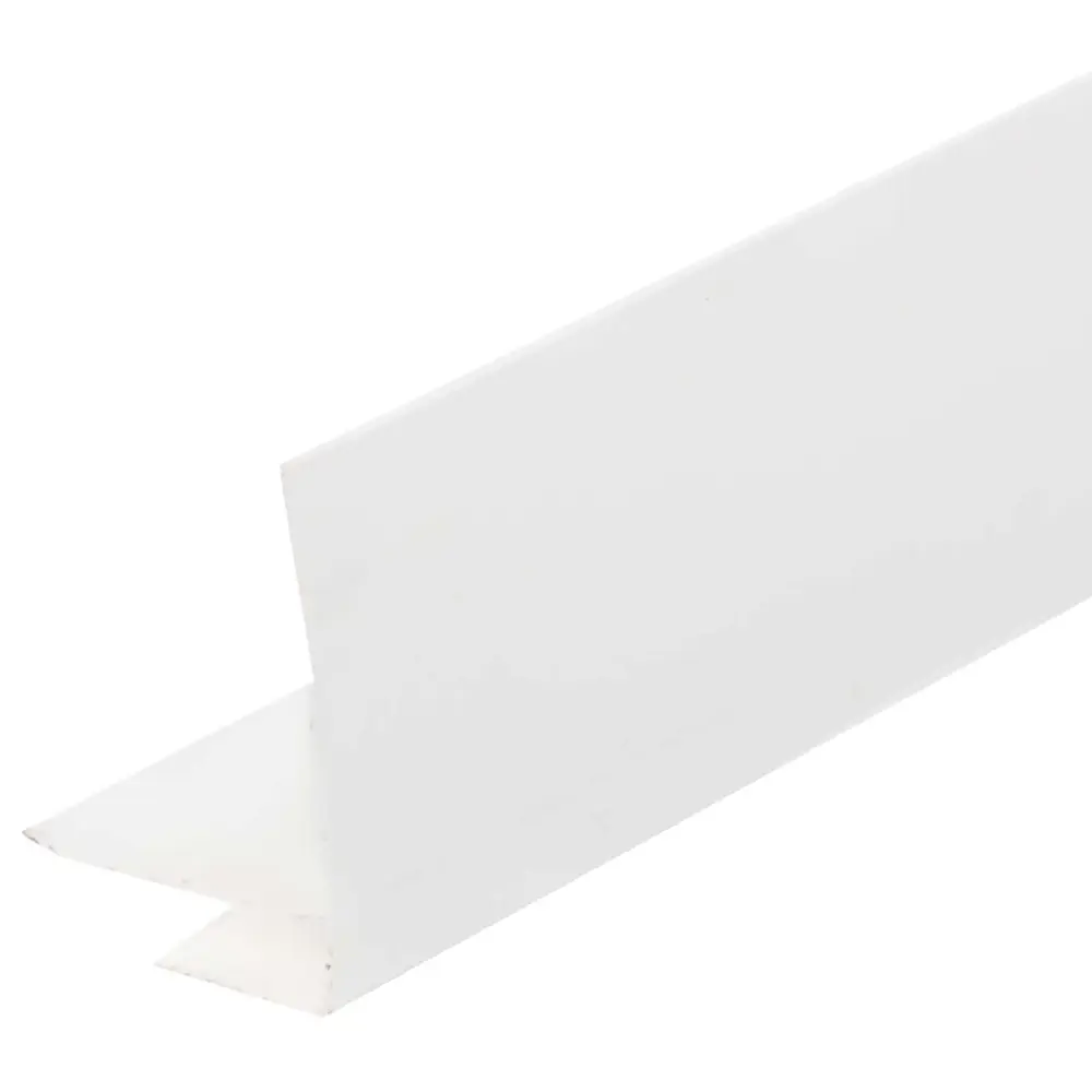 Профиль ПВХ F-образный для панелей 5 мм, 3000 мм, цвет белый РСП STLM-2174115 - Вид №1