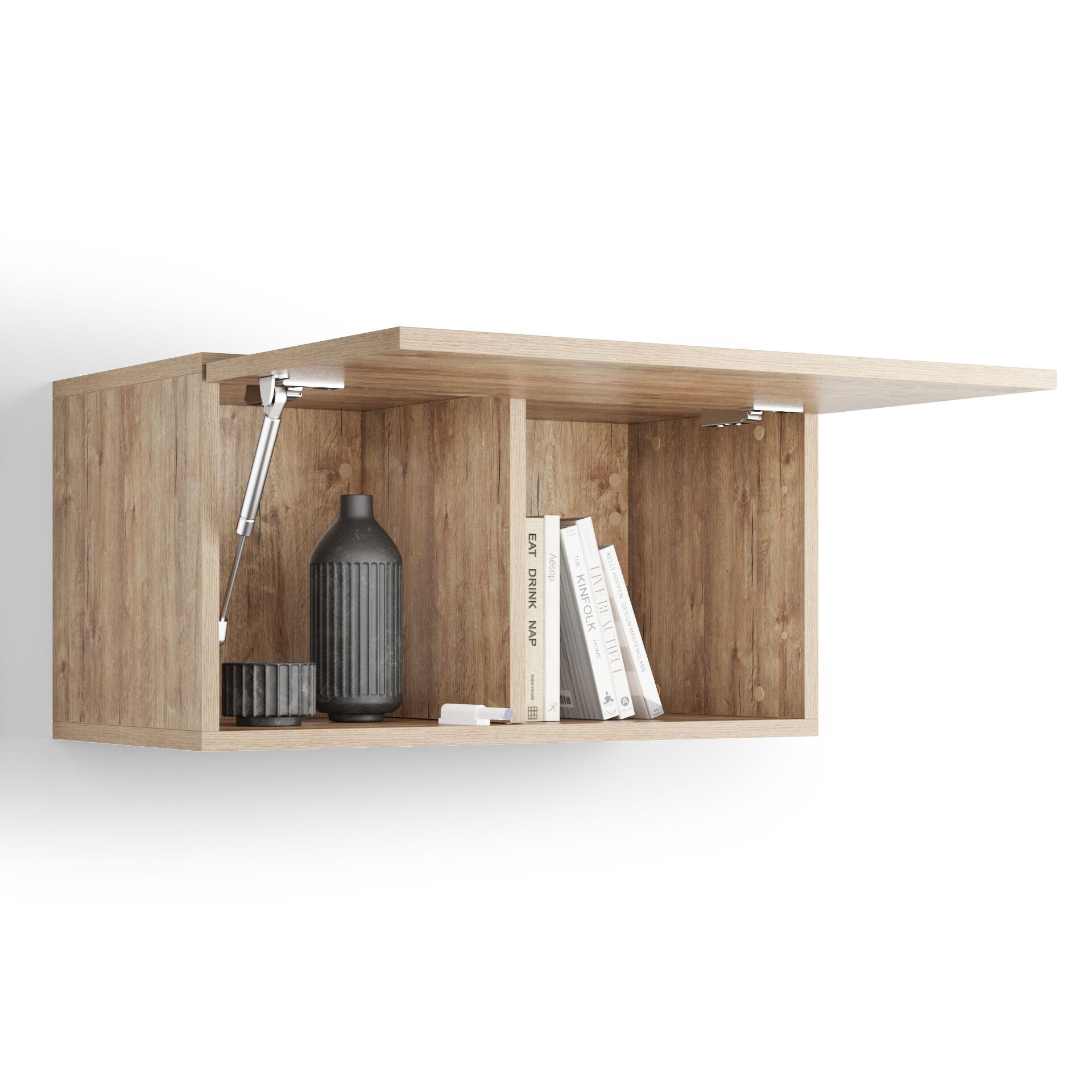 Горизонтальный навесной шкаф из меламинированного материала с дверным полотном Mobili Fiver Easy ARCH-00140422 - Вид №8